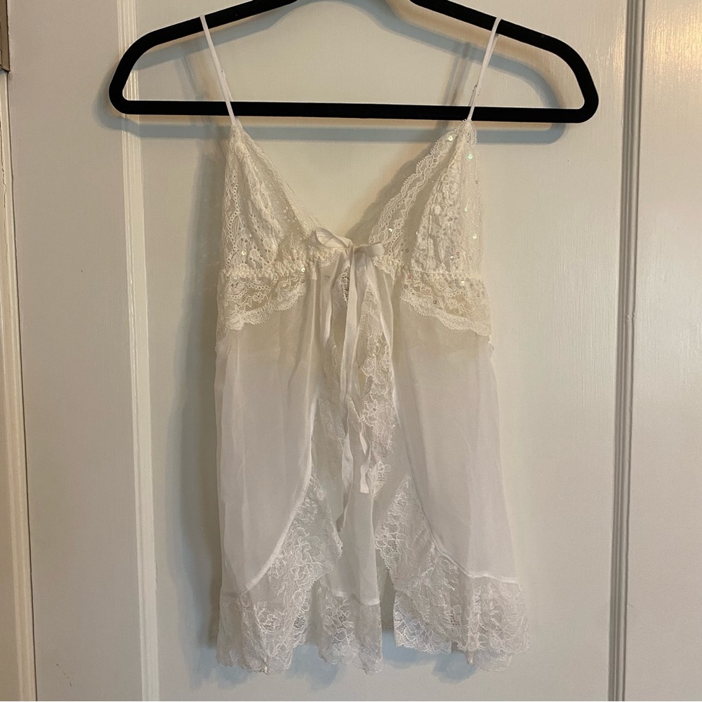 Victoria’s Secret White Lace Babydoll Lingerie